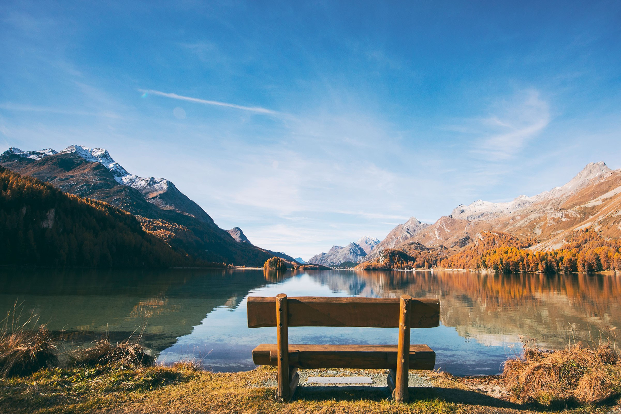 Landschaft herbst hotel randolina sils engadin 08