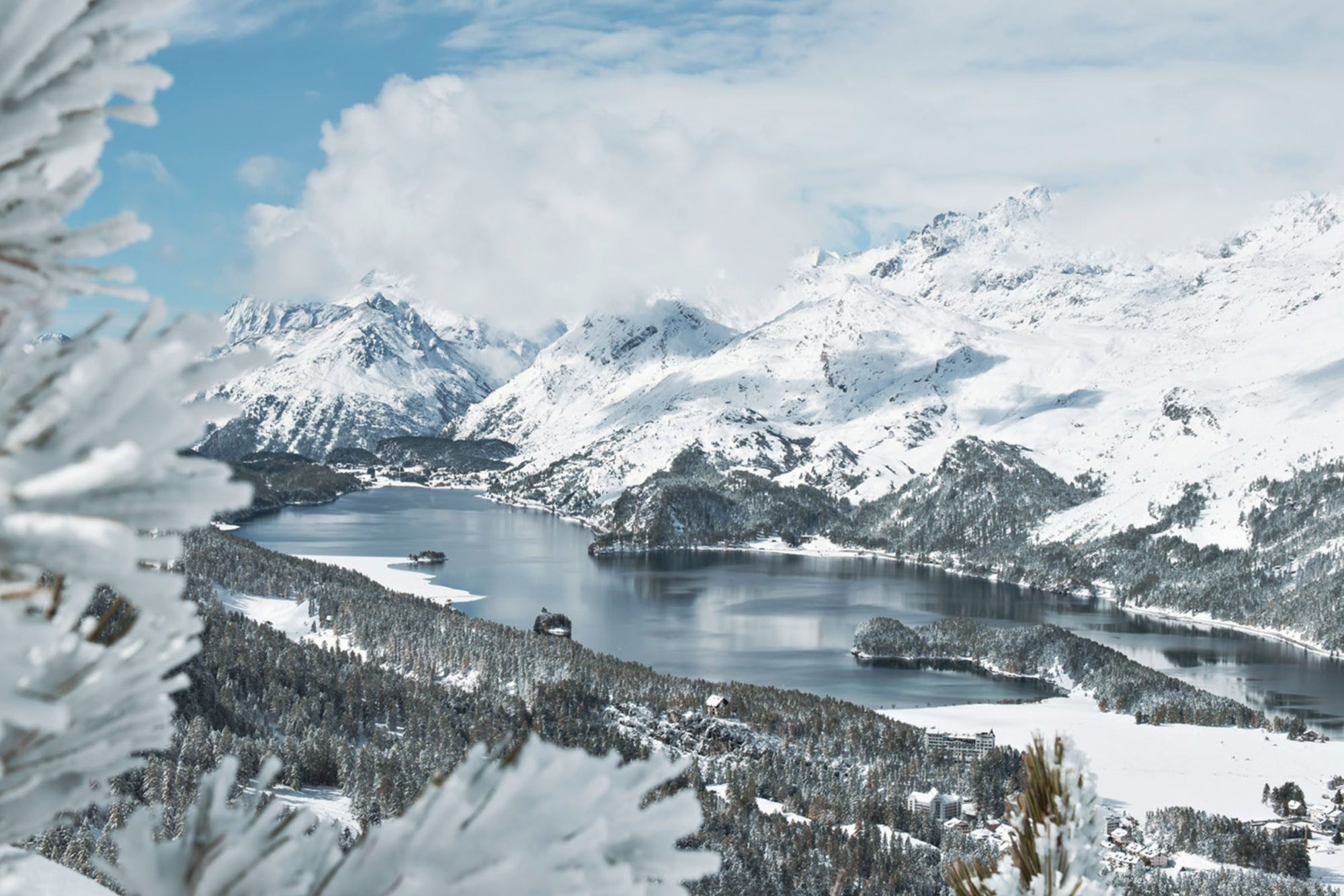 Landschaft winter hotel randolina sils engadin 06