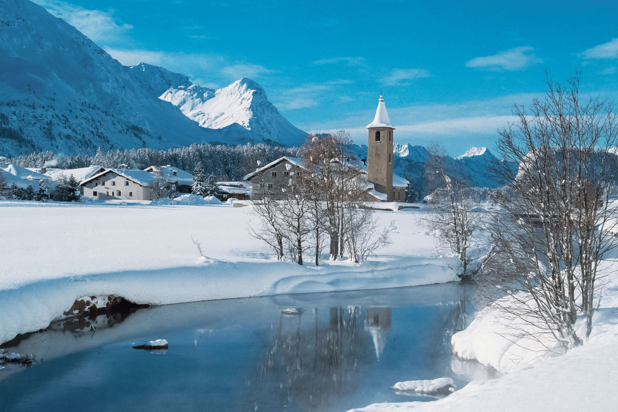 Landschaft winter hotel randolina sils engadin 08
